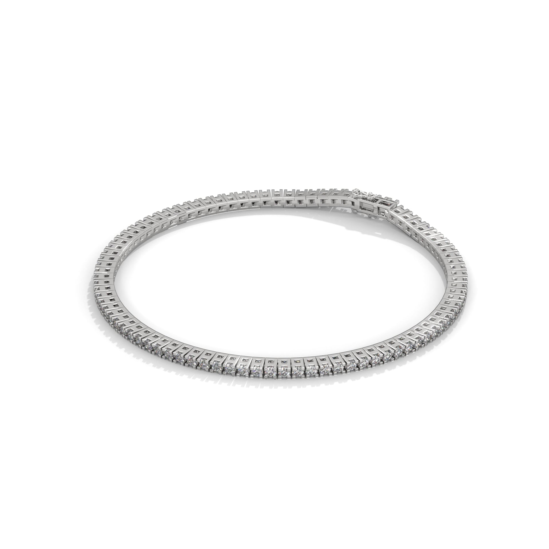 0.025 POINTER ROUND TENNIS BRACELET