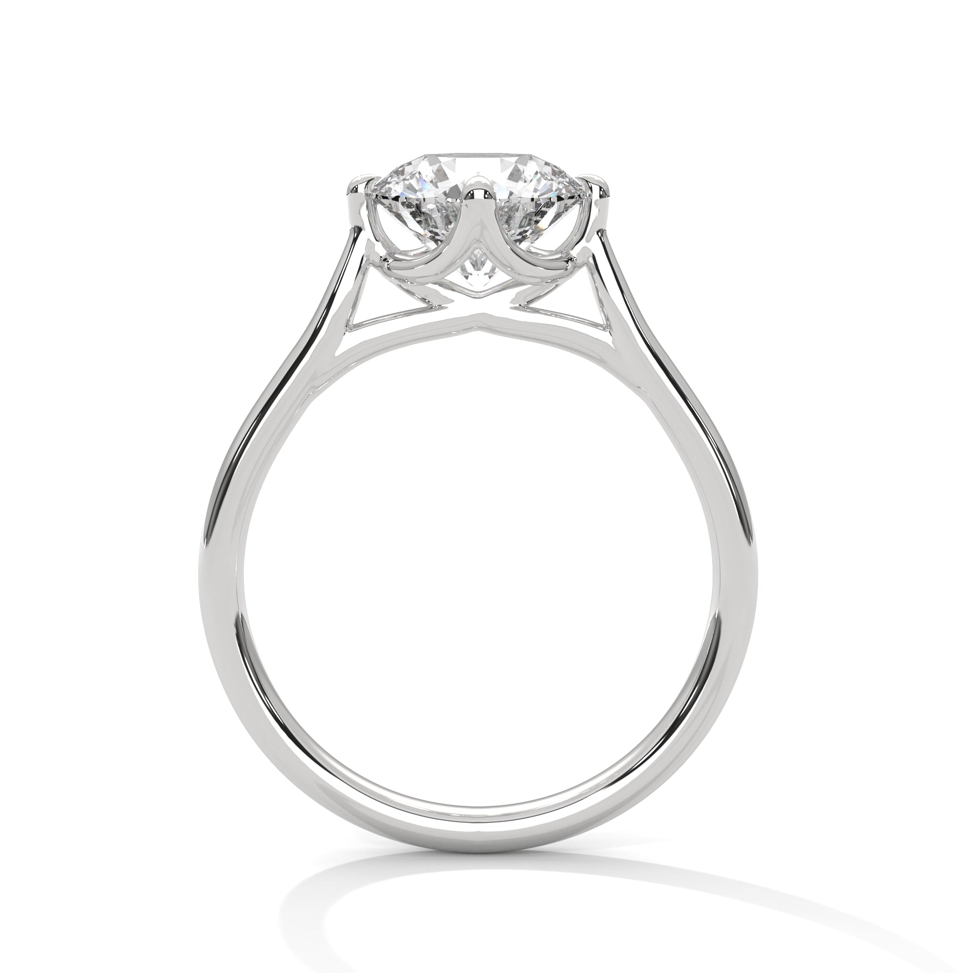 1.00 carat Labgrown Diamond Round shape Endless Ring