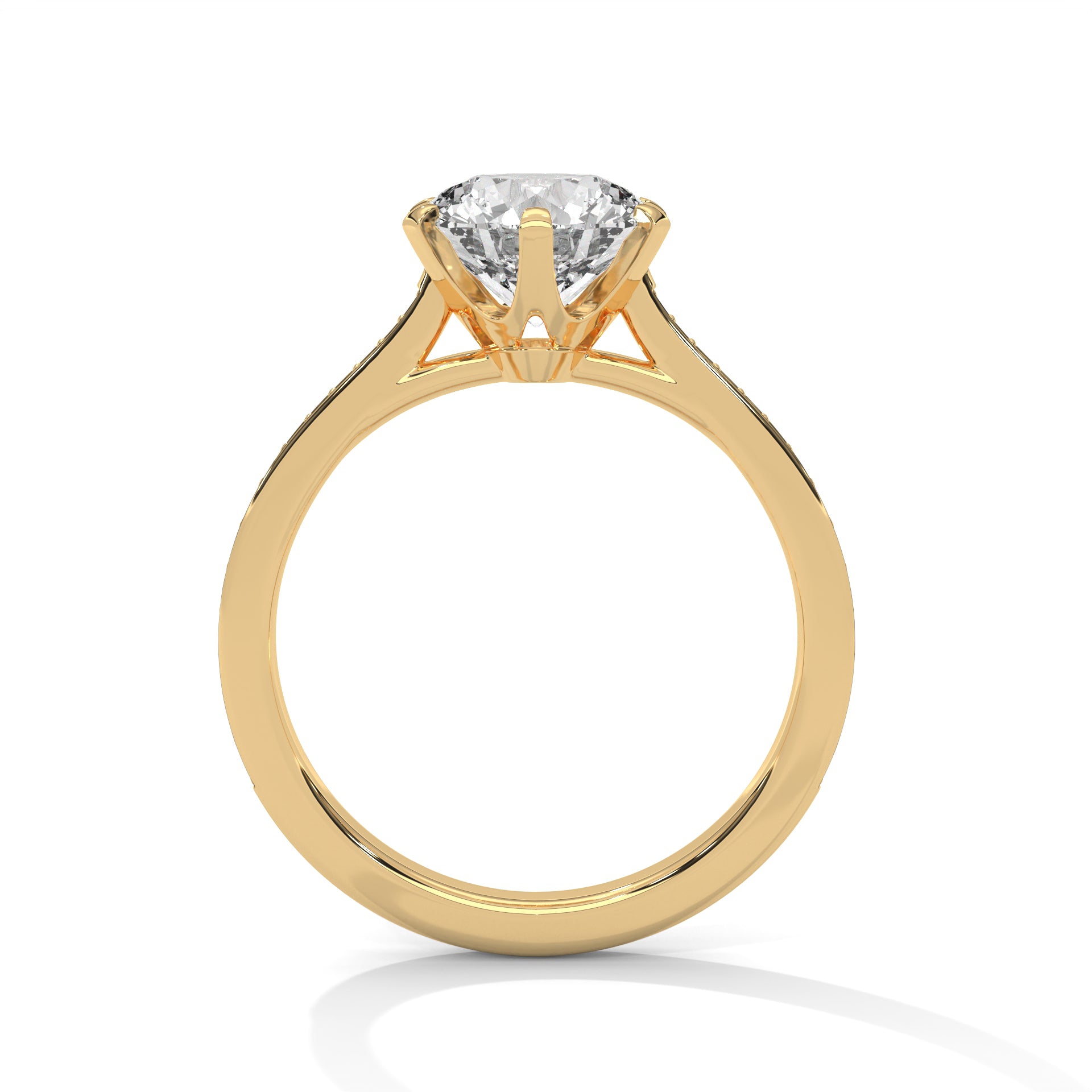 2.00 carat Labgrown Diamond Round shape with halo Engagement ring