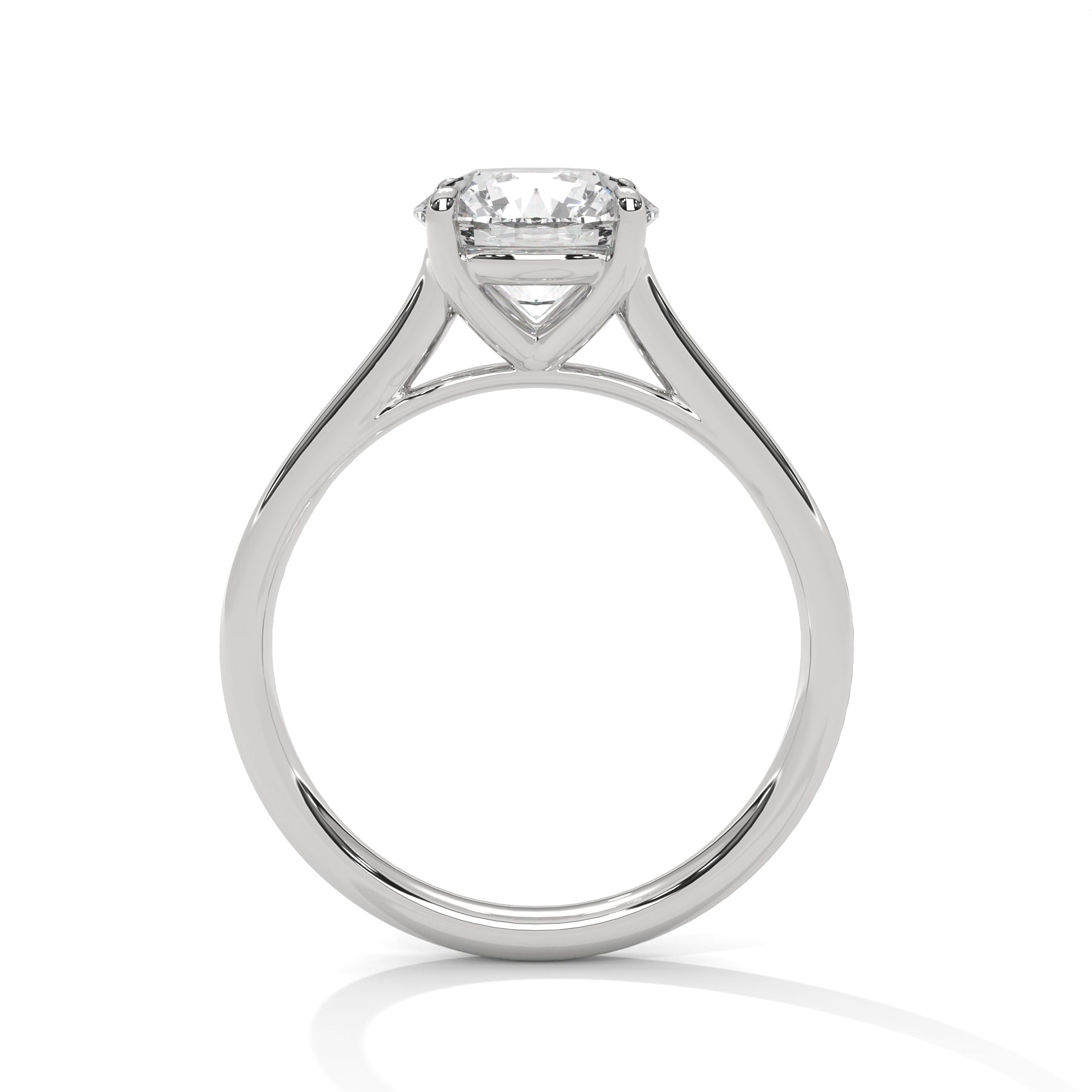2 CARAT ROUND LAB GROWN DIAMOND SOLITAIRE RING