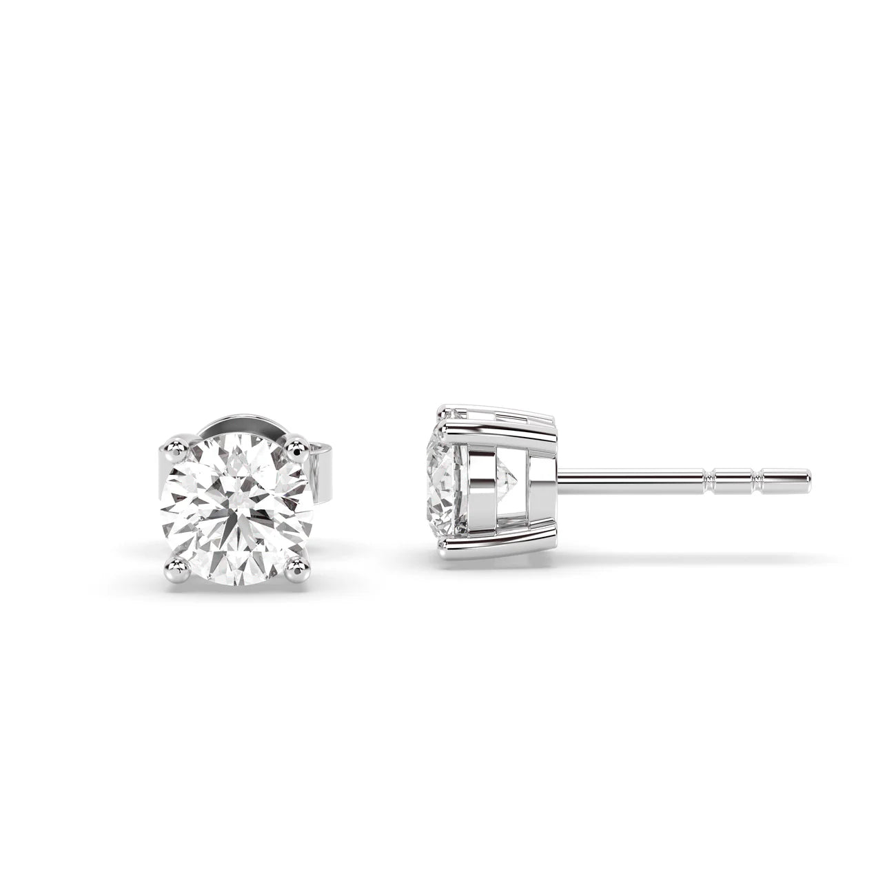 1 - 1 Carat Labgrown Diamond Round Earring Tops | ATYANTA JEWELS