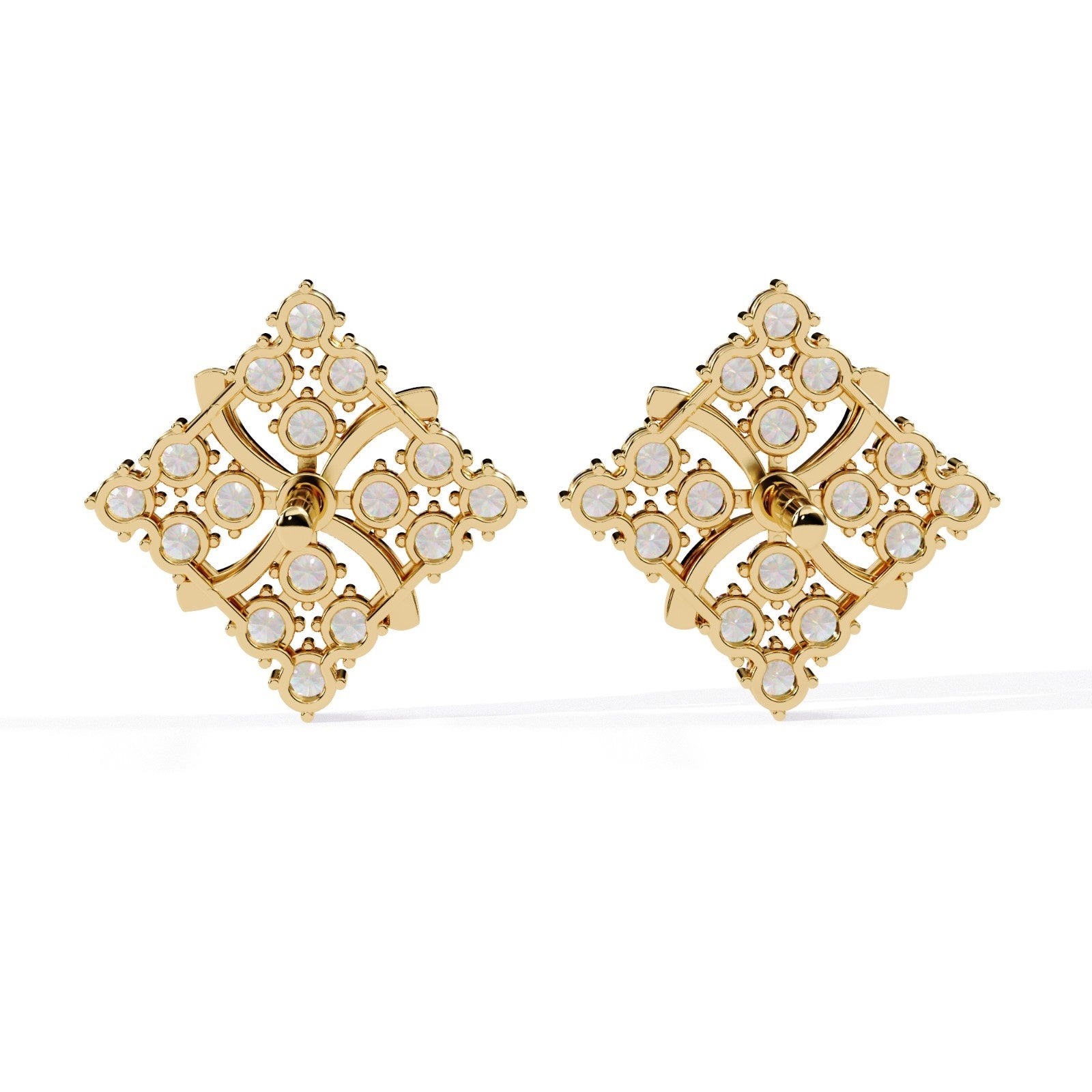 Round Lab Diamond Earrings | ATYANTA JEWELS