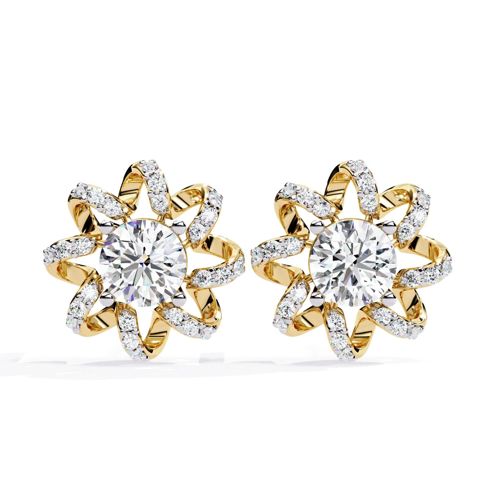Shion Labgrown Diamond Studs Earrings | ATYANTA JEWELS
