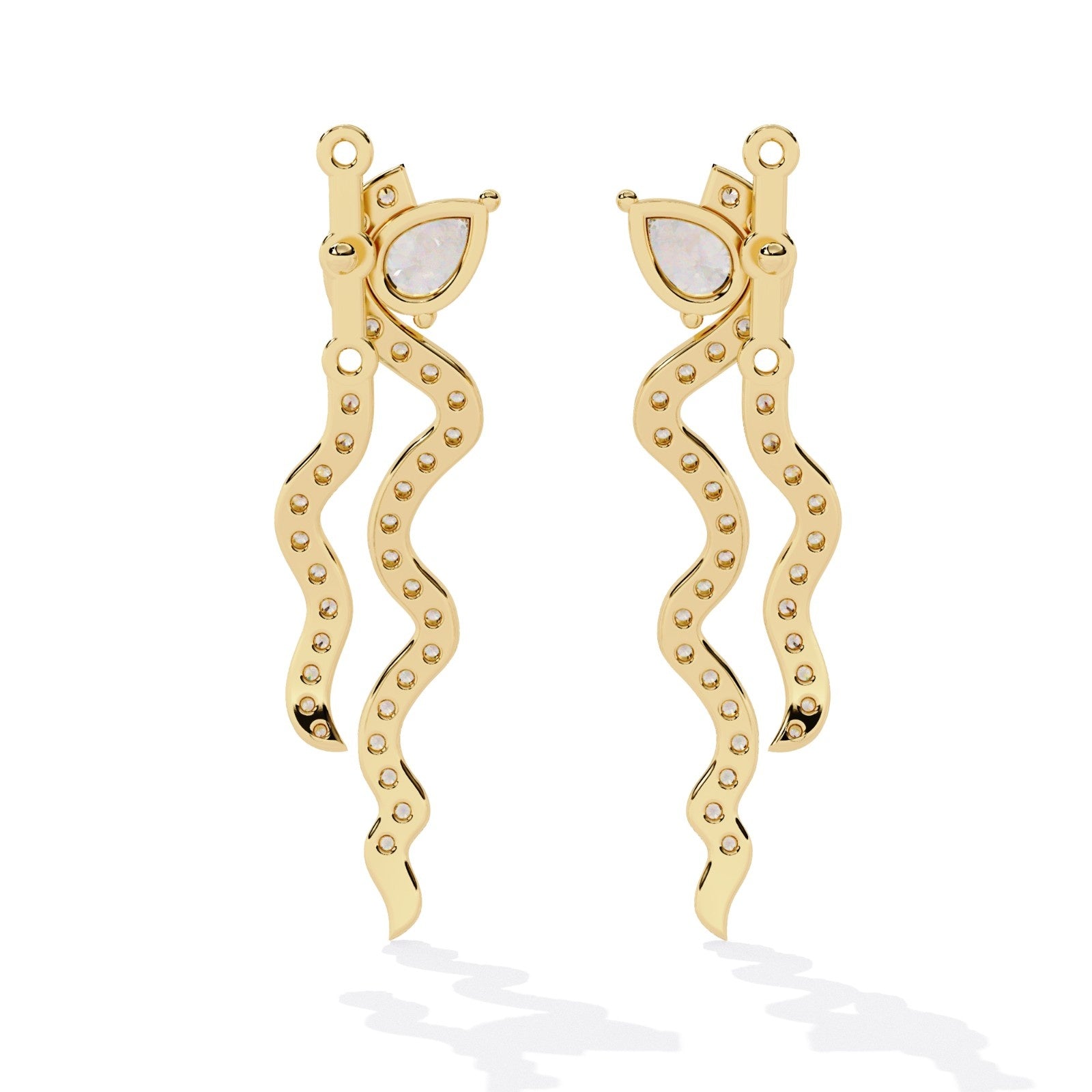 The Orsic Dangle Hoop Earrings| ATYANTA JEWELS