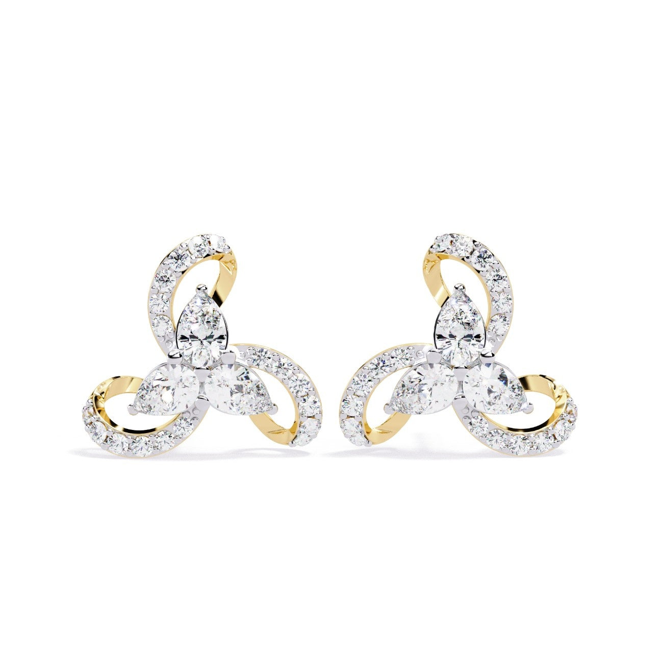 Orchid Gleam Labgrown Diamond Earrings | ATYANTA JEWELS