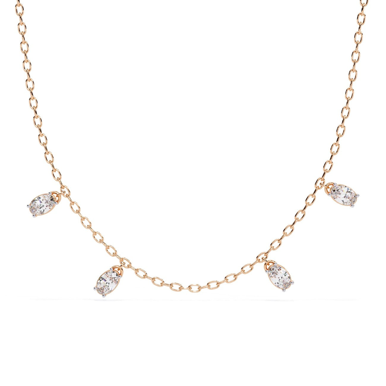 CHARMS Glory Lab Grown Diamond Oval Chain