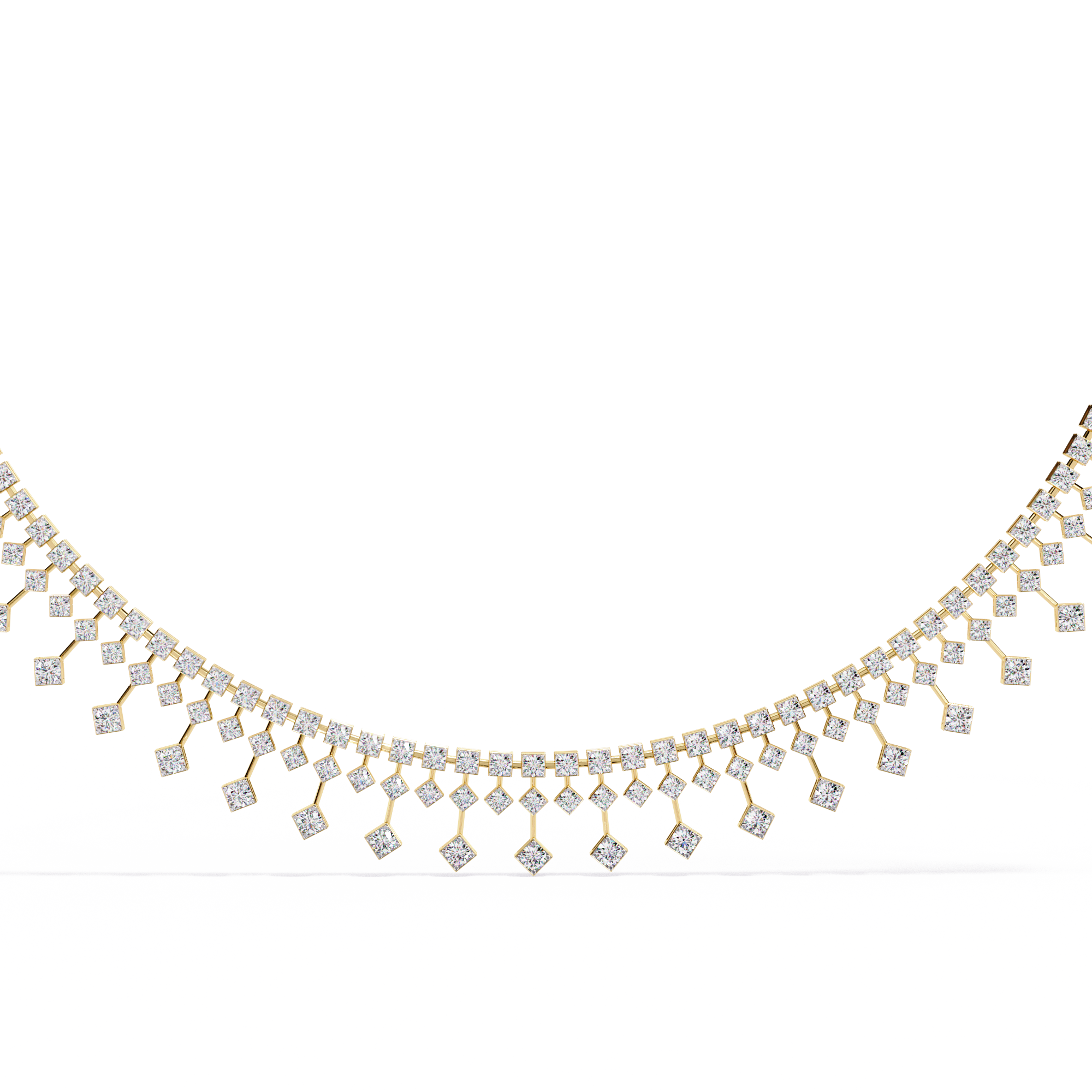 Magnificent necklace featuring round lab grown diamonds Necklace