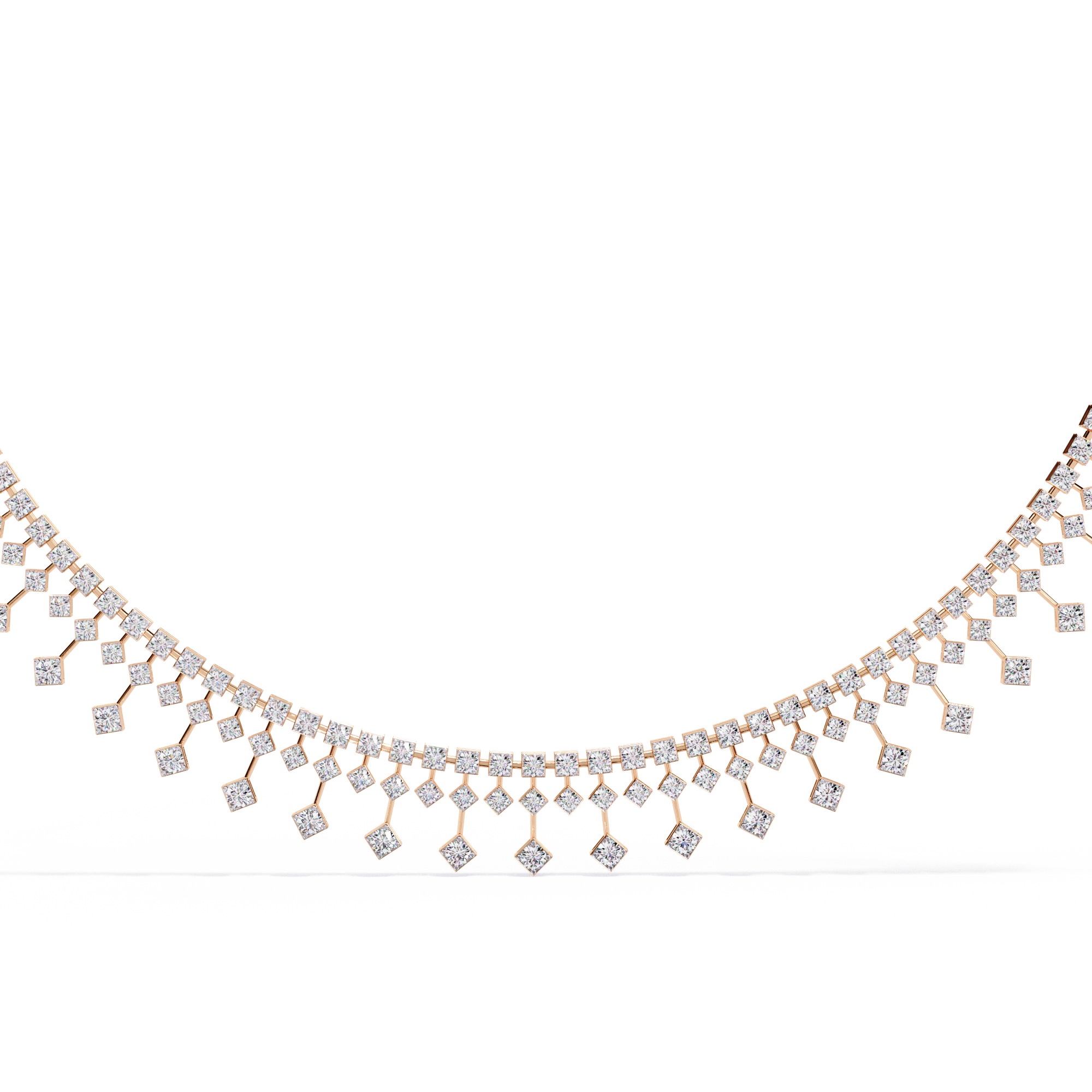 Magnificent necklace featuring round lab grown diamonds Necklace