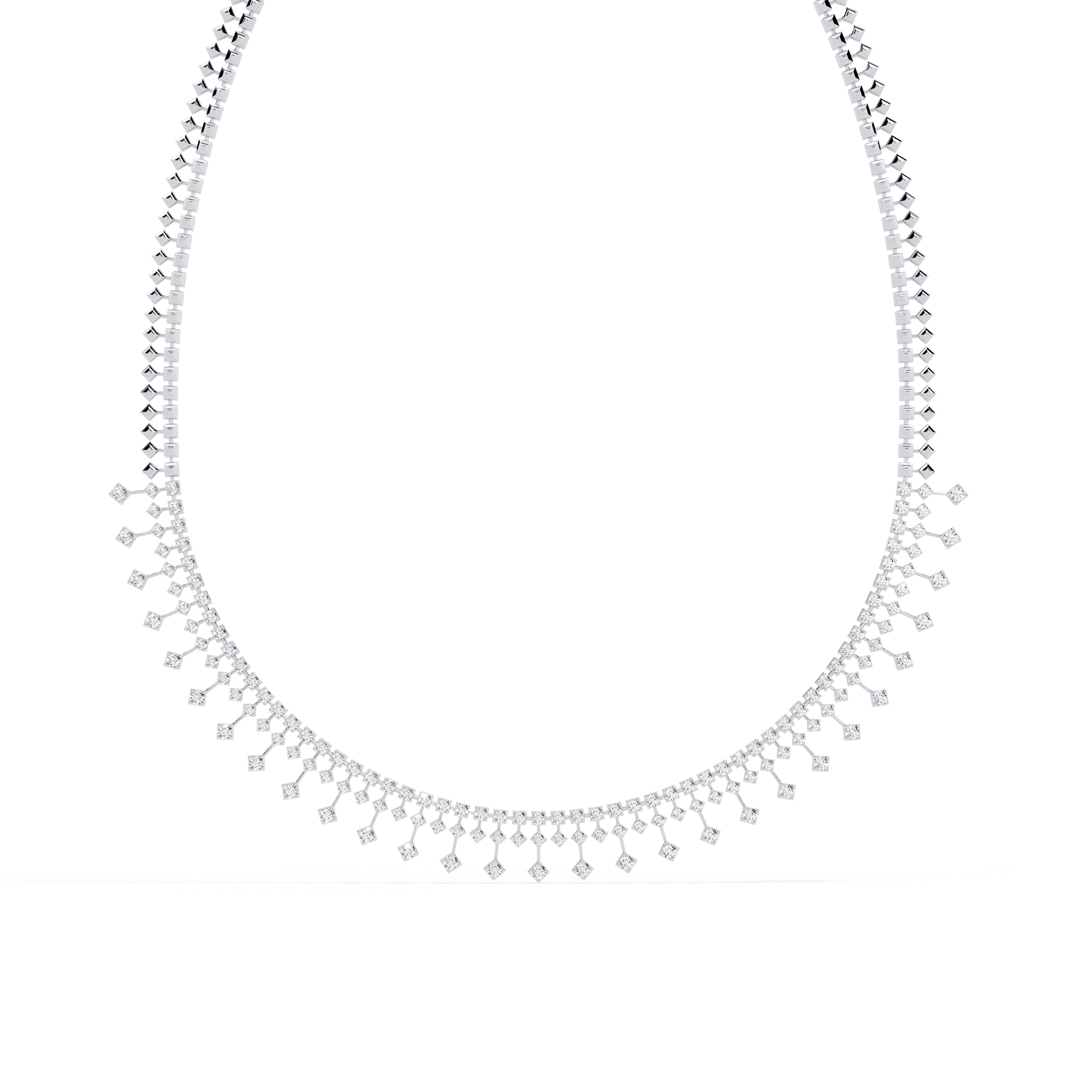 Magnificent necklace featuring round lab grown diamonds Necklace