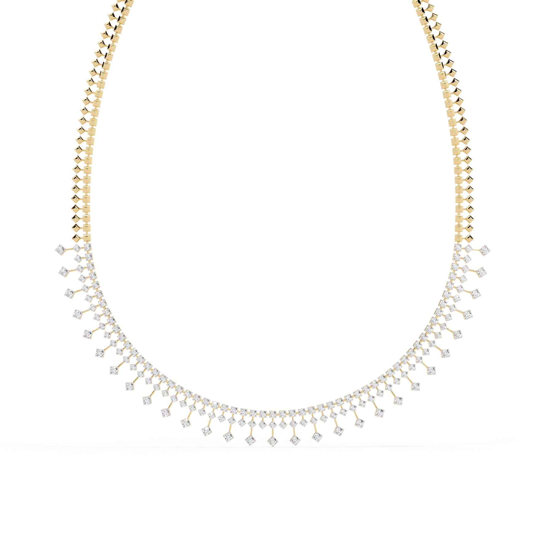 Magnificent necklace featuring round lab grown diamonds Necklace