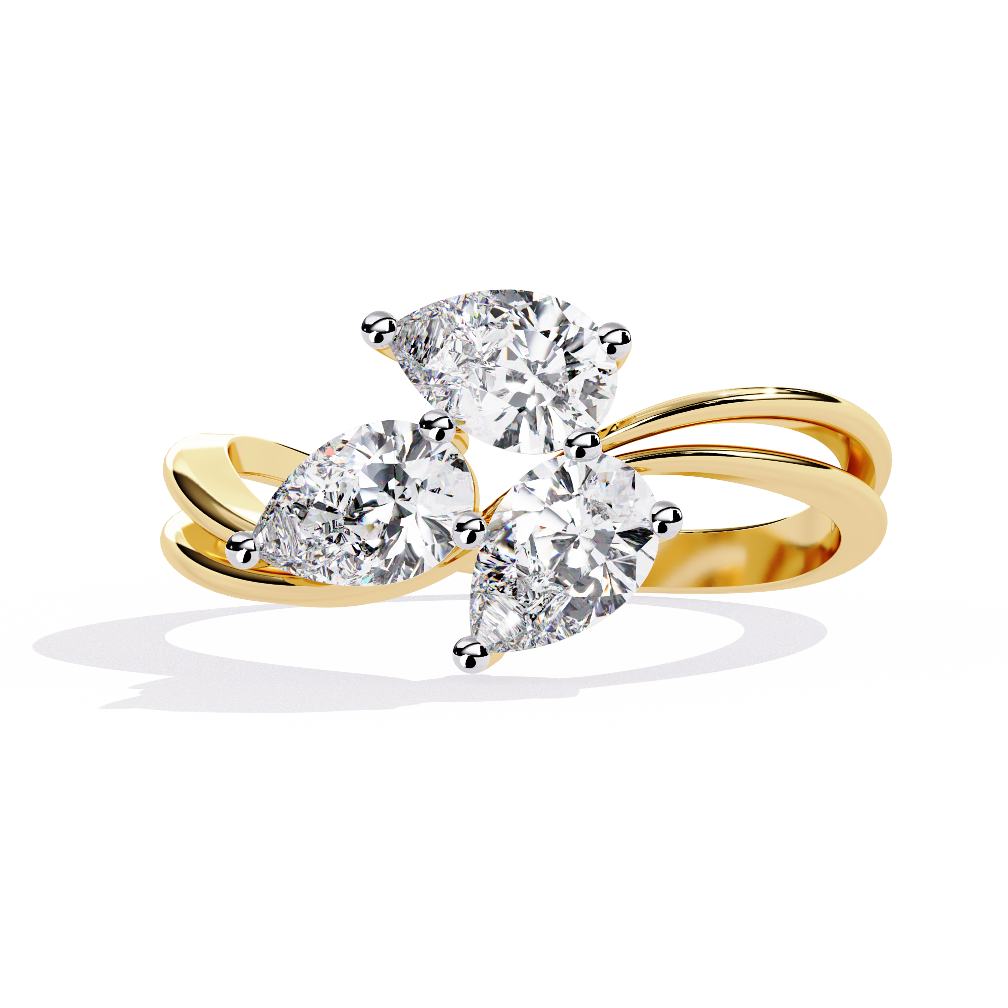 Atyanta | Pear-shaped Trio Lab Grown Diamond Ring