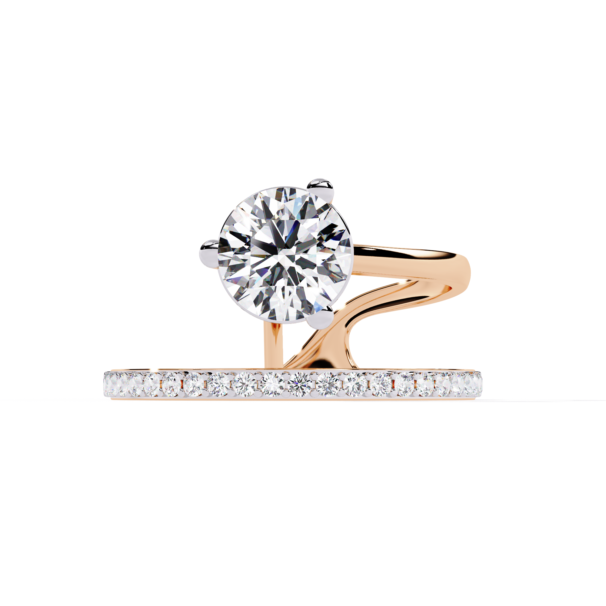 Atyanta | Classic Round Lab Grown Diamond Ring