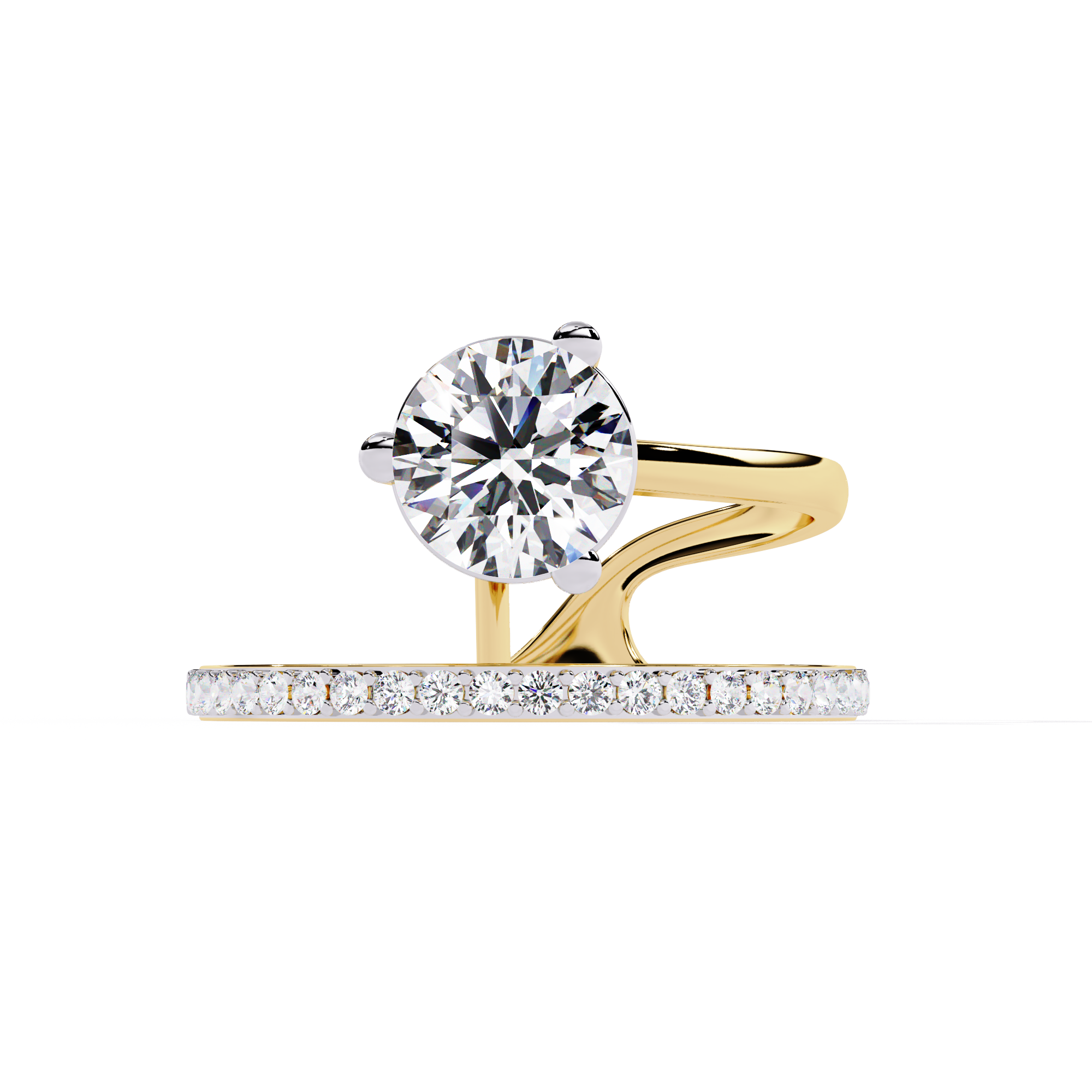 Atyanta | Classic Round Lab Grown Diamond Ring