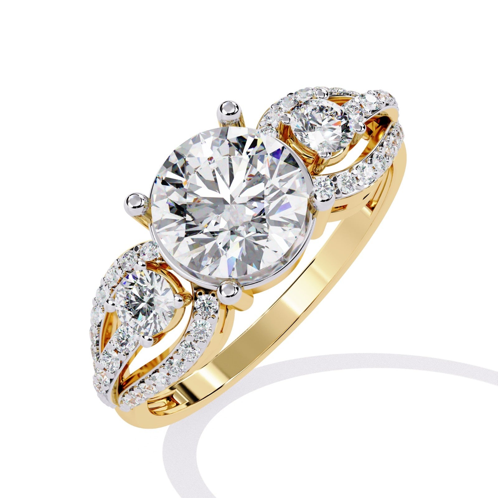 Pure Radiance Round CVD Diamond Ring | ATYANTA JEWELS