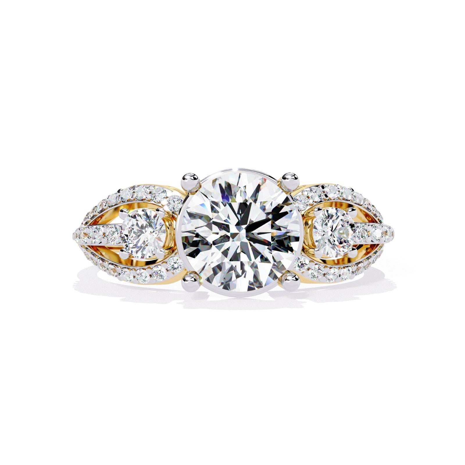 Pure Radiance Round CVD Diamond Ring | ATYANTA JEWELS