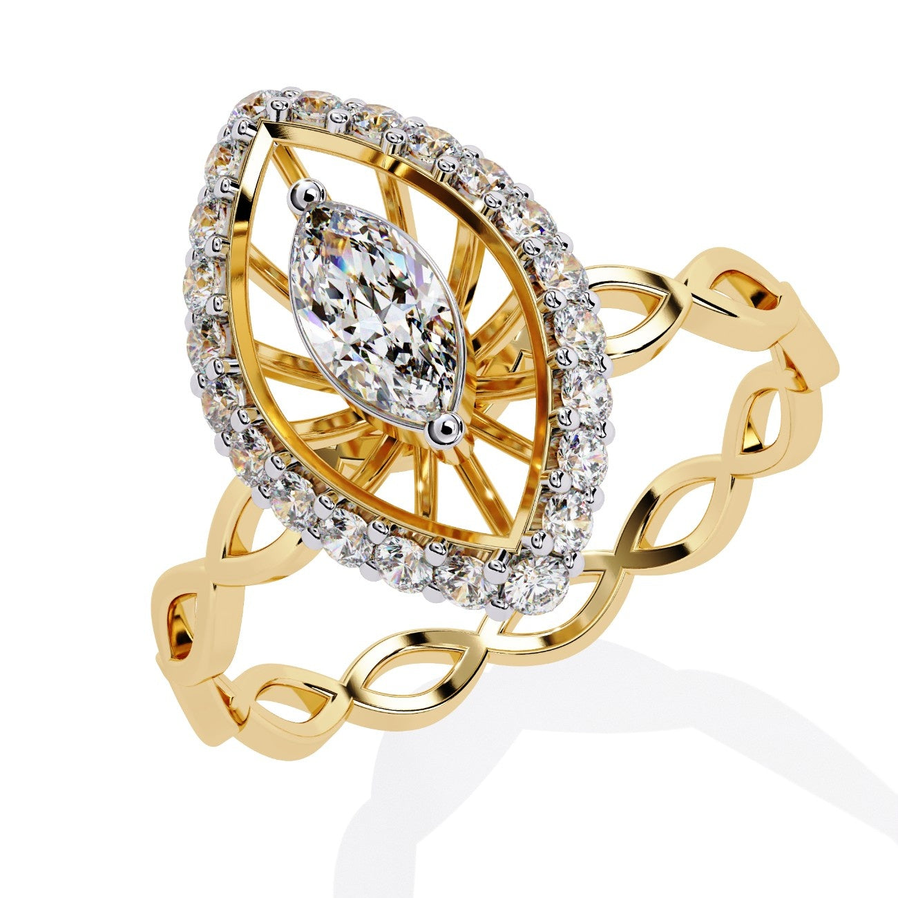 0.30 POINTER MARQUISE SHAPE DIAMOND RING | ATYANTA JEWELS