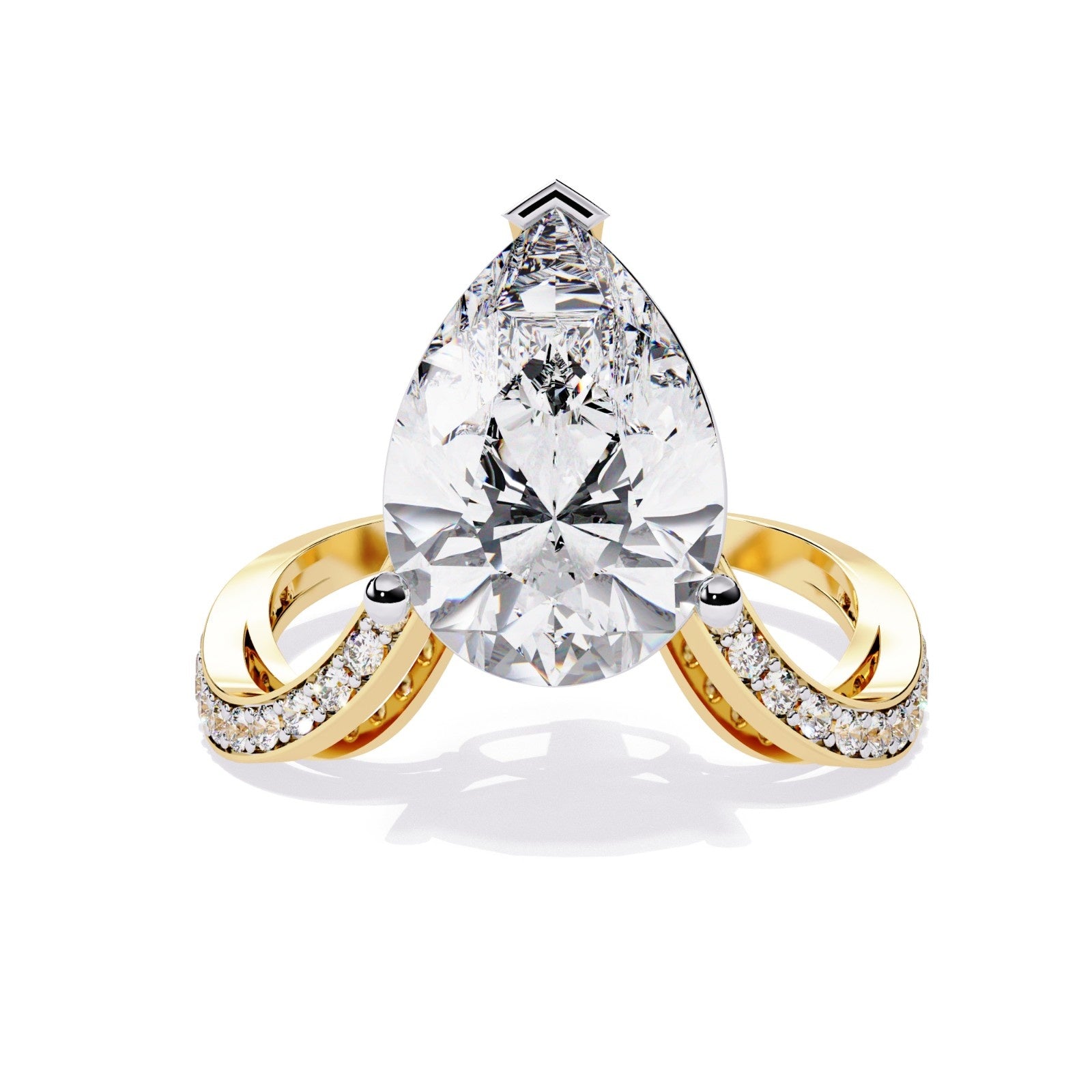 3 CARAT PEAR SHAPE ENGAGEMENT DIAMOND RING | ATYANTA JEWELS