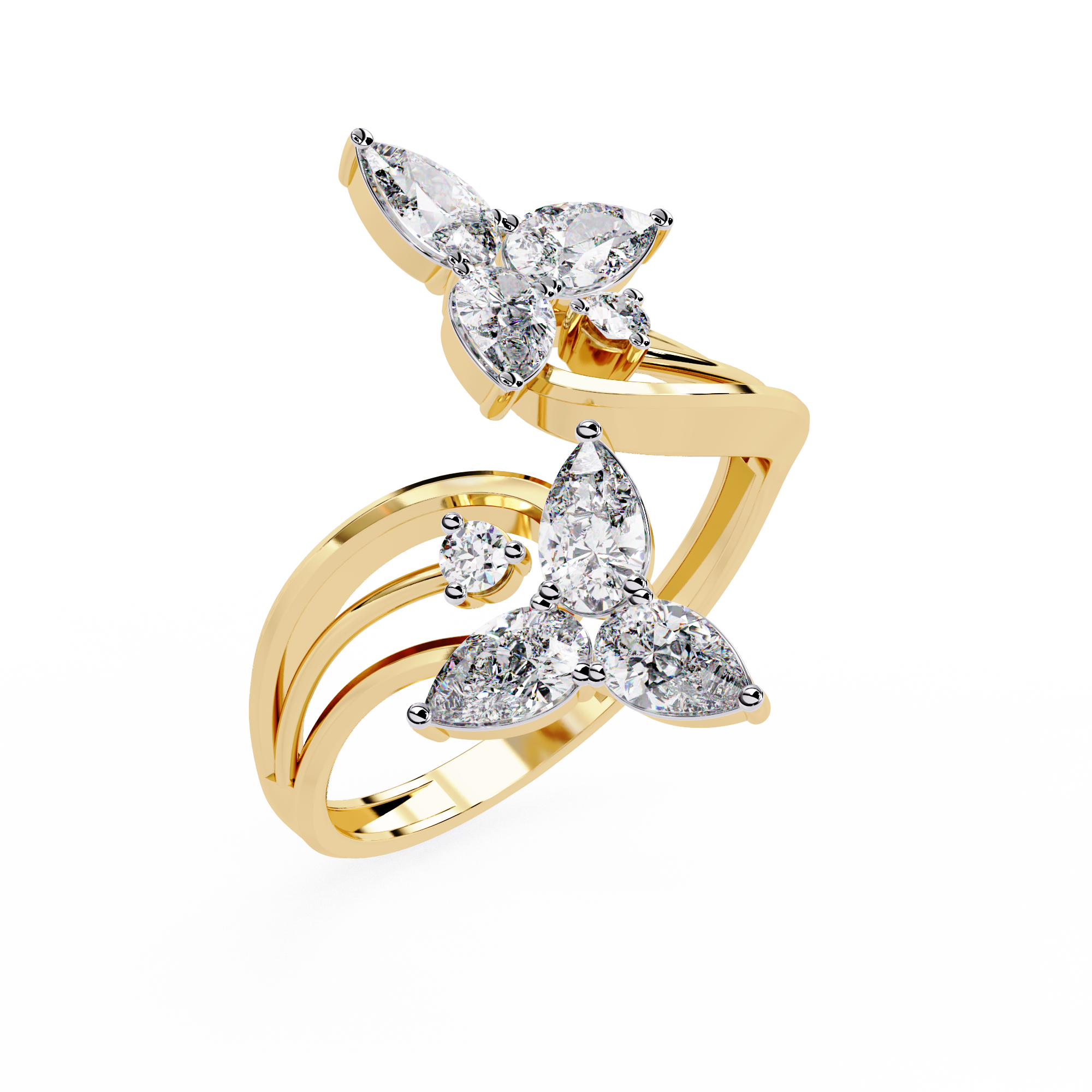 Atyanta | Treasured Spark Pear Lab Diamond Ring