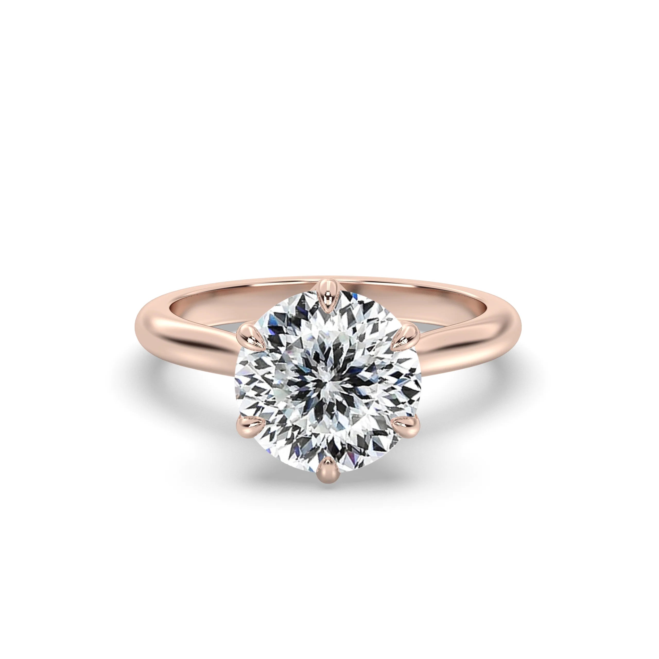 1 Carat Portuguese Cut Lab Diamond Solitaire Ring | ATYANTA JEWELS