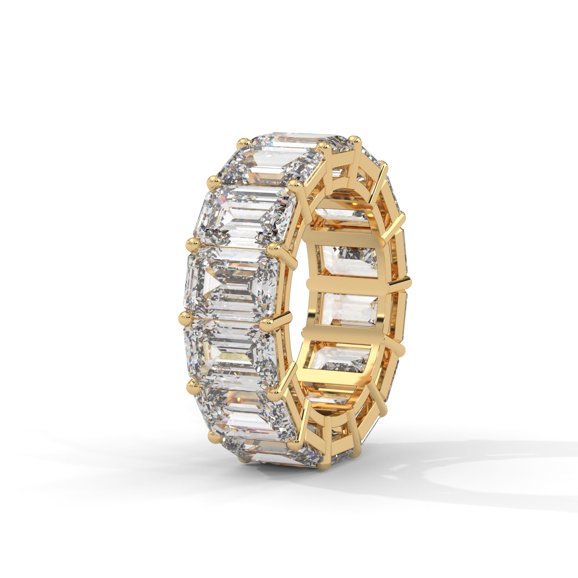 EMERALD SHAPE ETERNITY RING