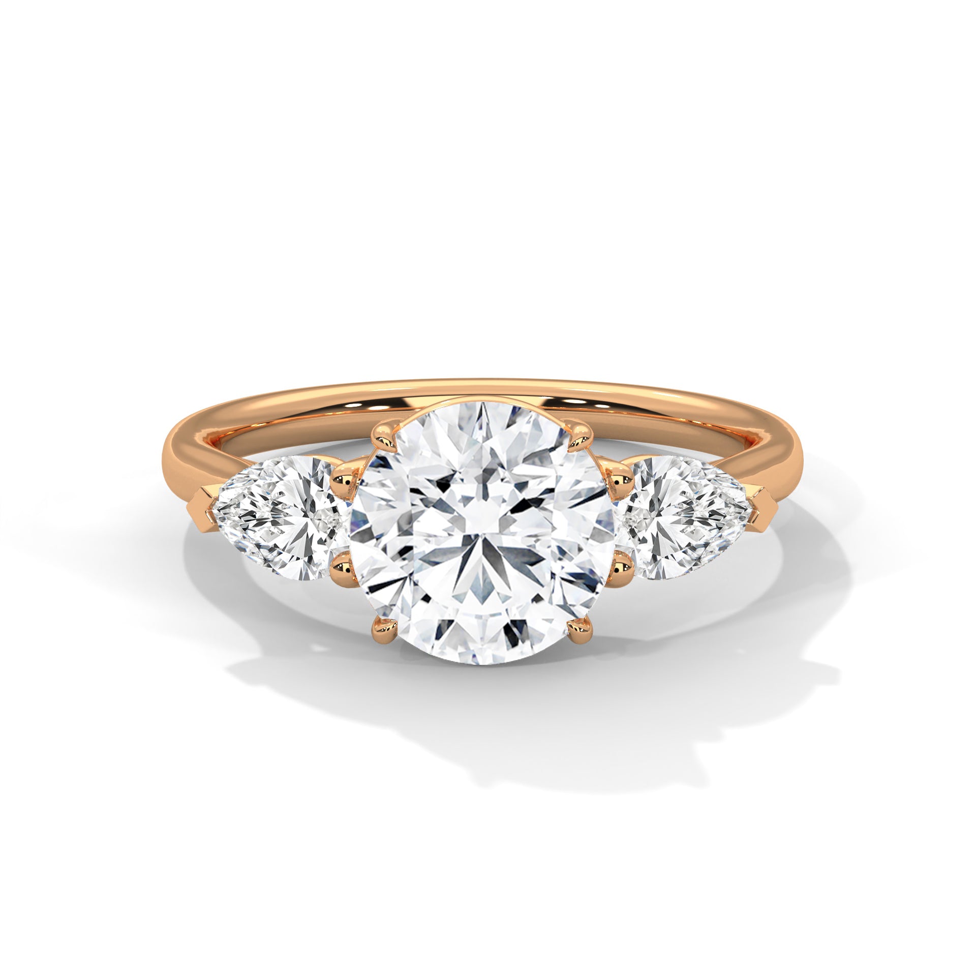 Labgrown Diamond Three Stones Engagement ring