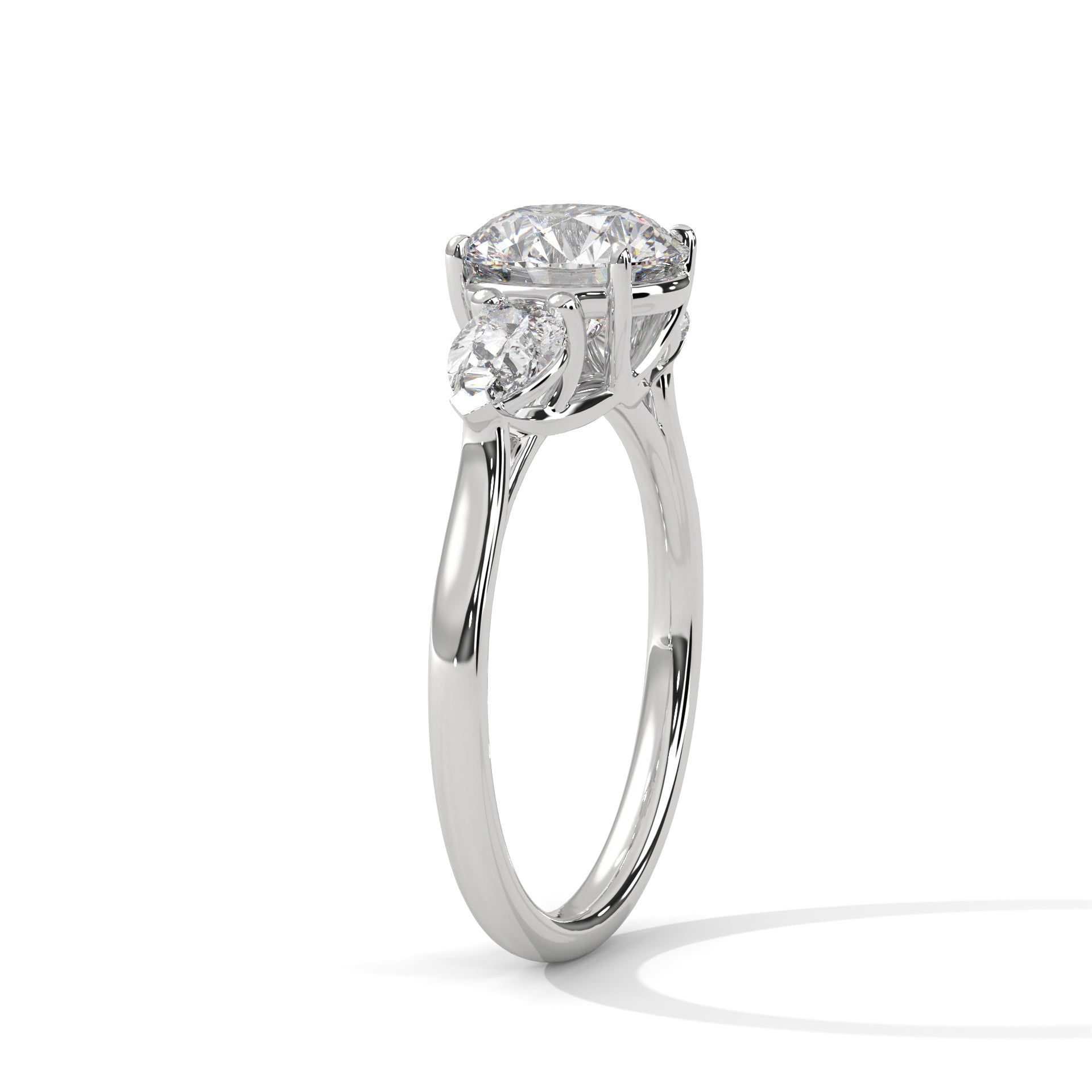 Labgrown Diamond Three Stones Engagement ring