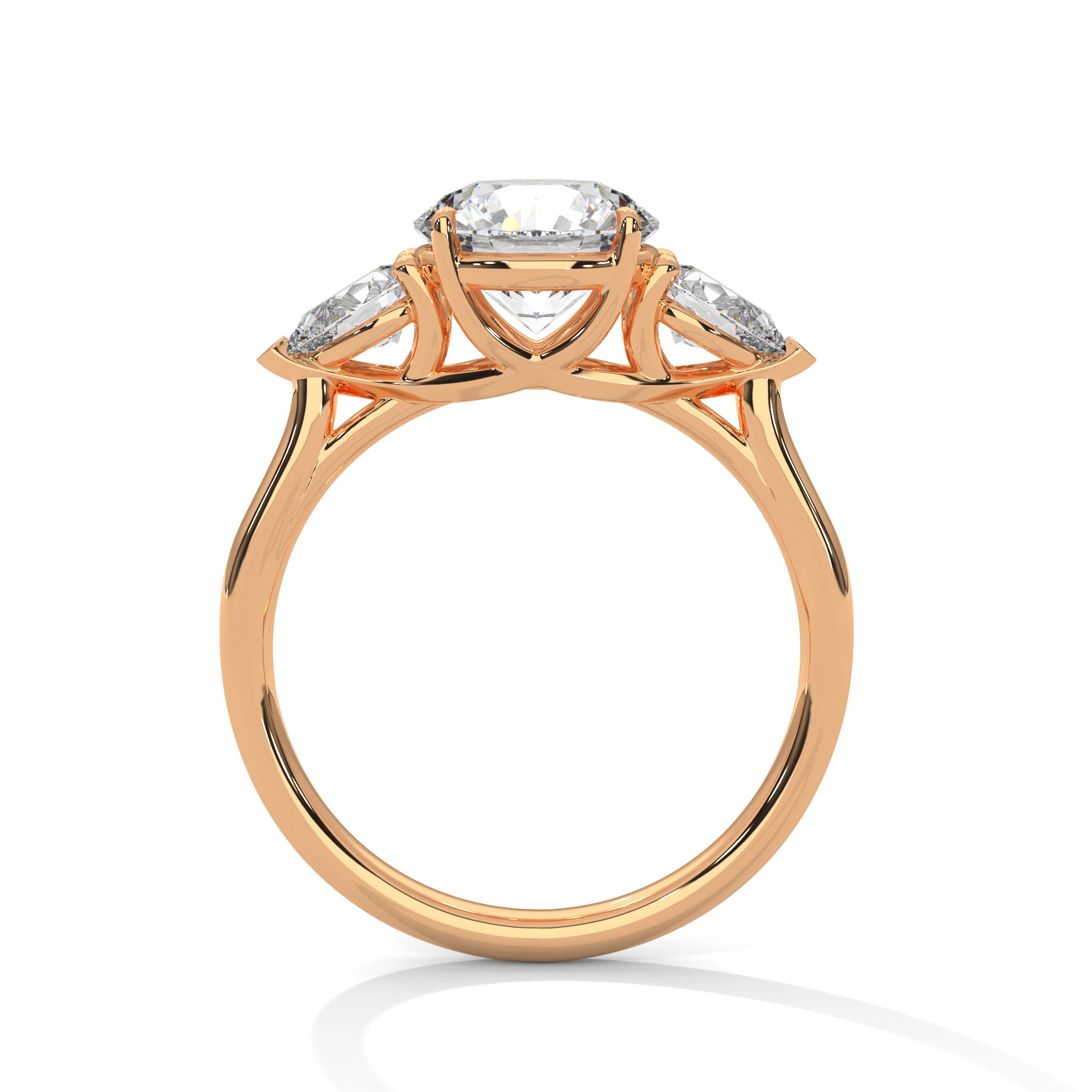 Labgrown Diamond Three Stones Engagement ring