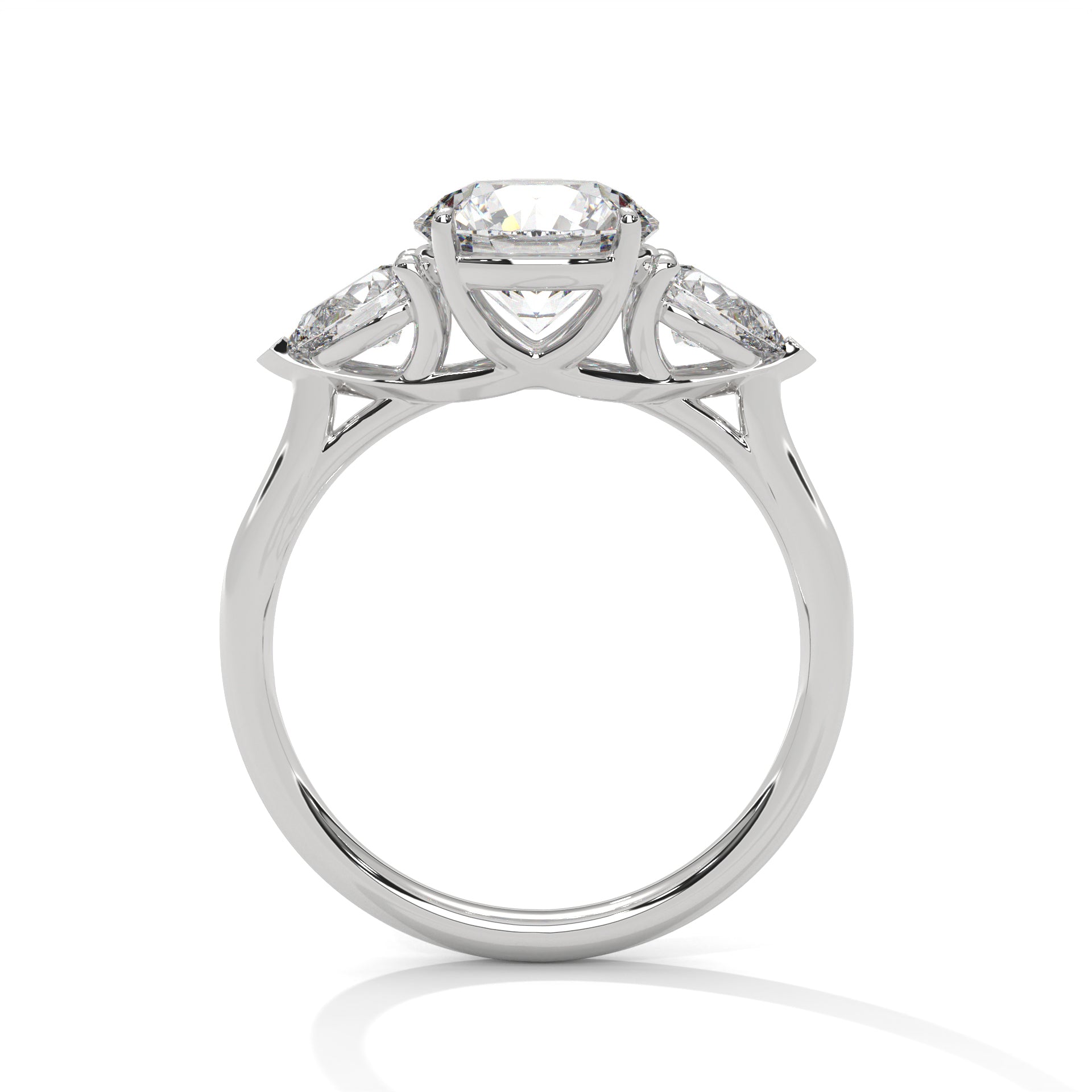 Labgrown Diamond Three Stones Engagement ring