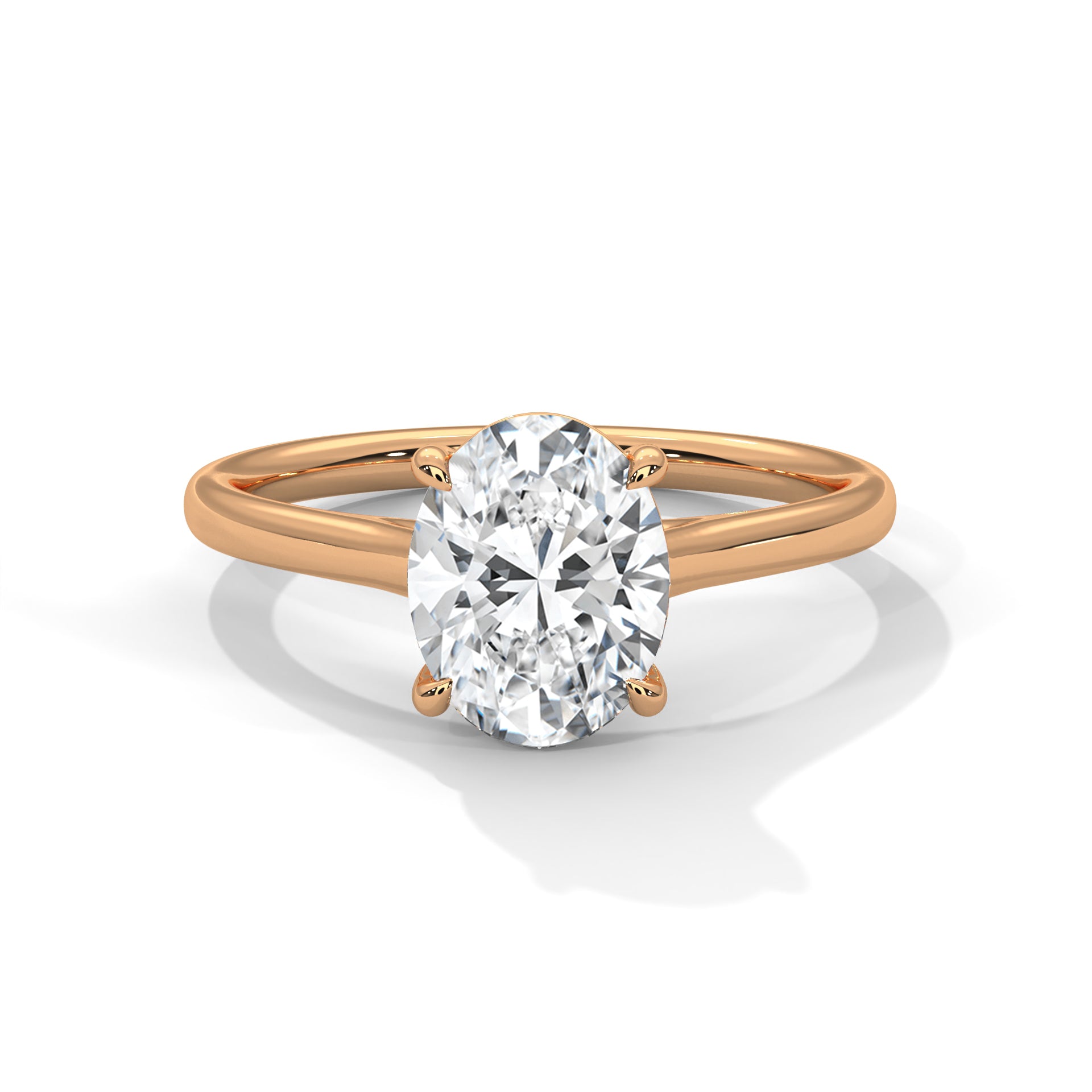 2.00 carat Labgrown Diamond OVAL shape Daily Wear Ring