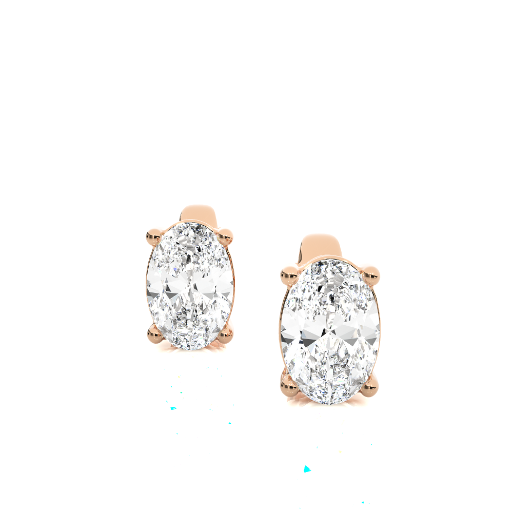 1 - 1 Carat Oval cut Earring Tops | ATYANTA JEWELS