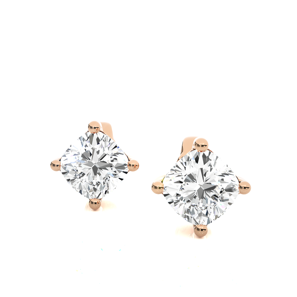 1 - 1 Carat  Cushion cut Earring Tops | ATYANTA JEWELS
