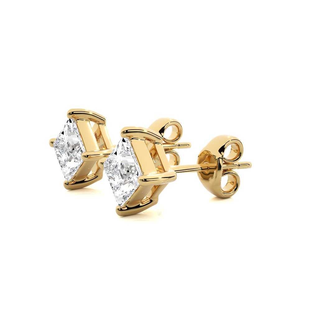 1 - 1 Carat Princess cut Earring Tops | ATYANTA JEWELS