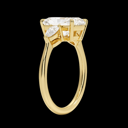 Radiant Diamond Ring in 14K or 18K Gold