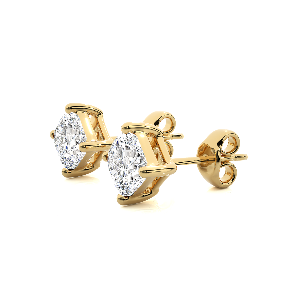 1 - 1 Carat  Cushion cut Earring Tops | ATYANTA JEWELS