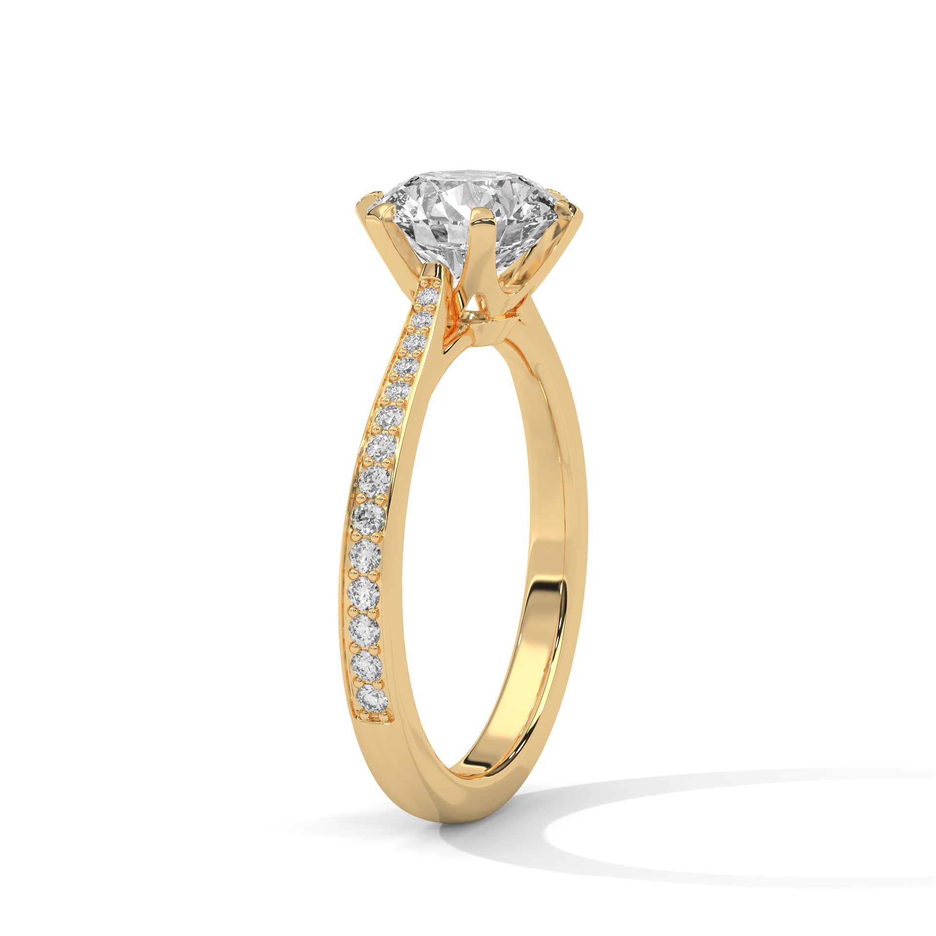 2.00 carat Labgrown Diamond Round shape with halo Engagement ring