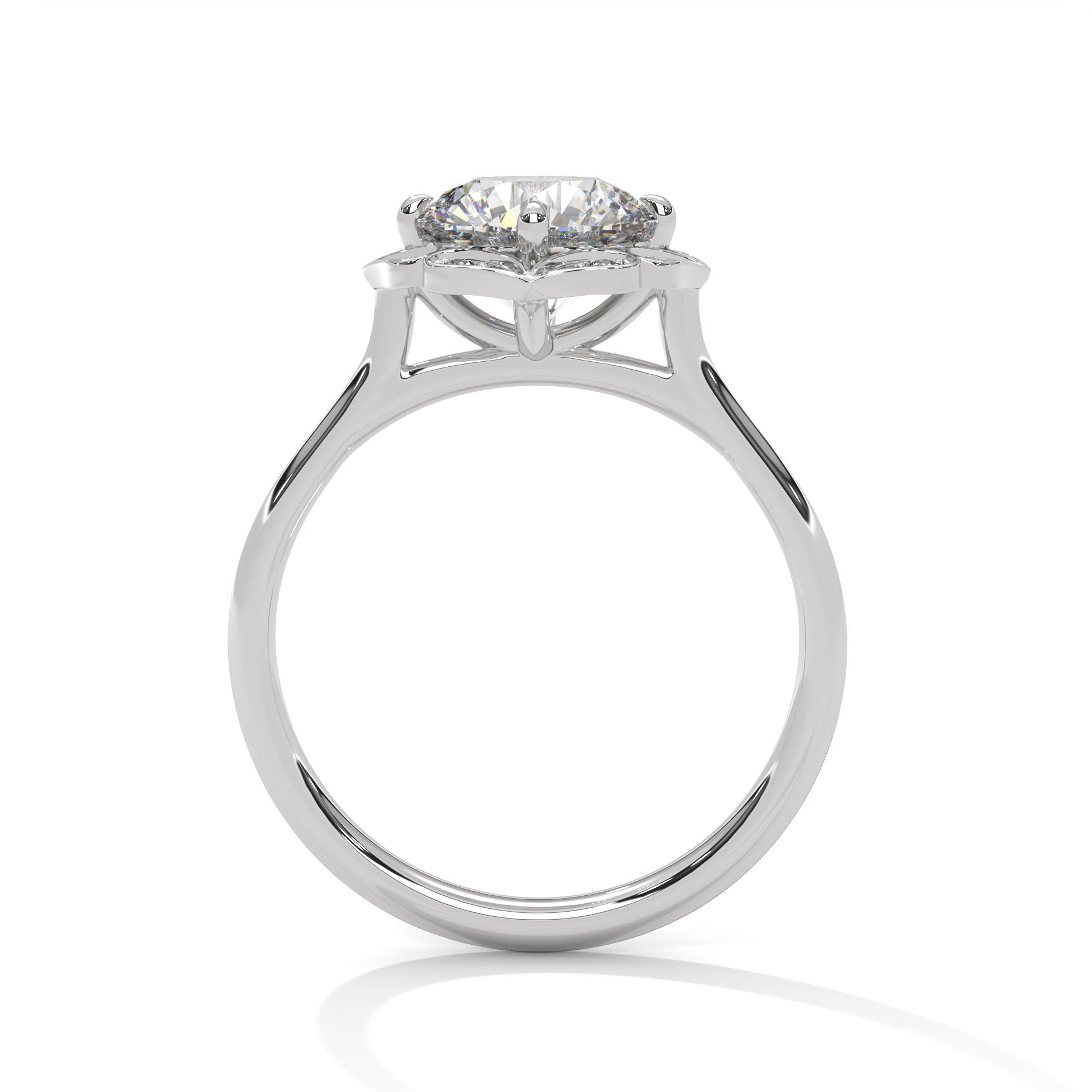 1 CARAT VINTAGE LAB GROWN SOLITAIRE ENGAGEMENT RING