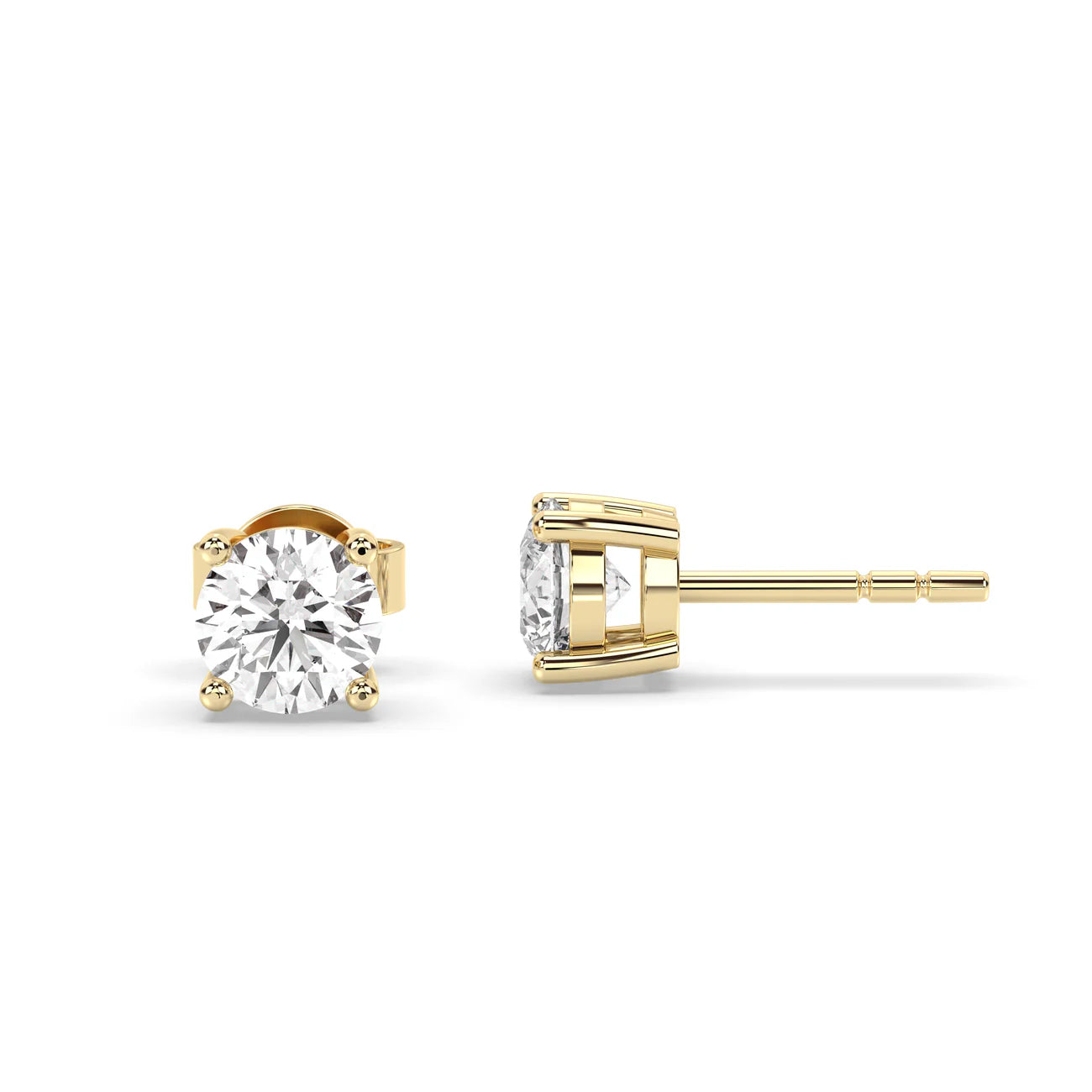 1 - 1 Carat Labgrown Diamond Round Earring Tops | ATYANTA JEWELS