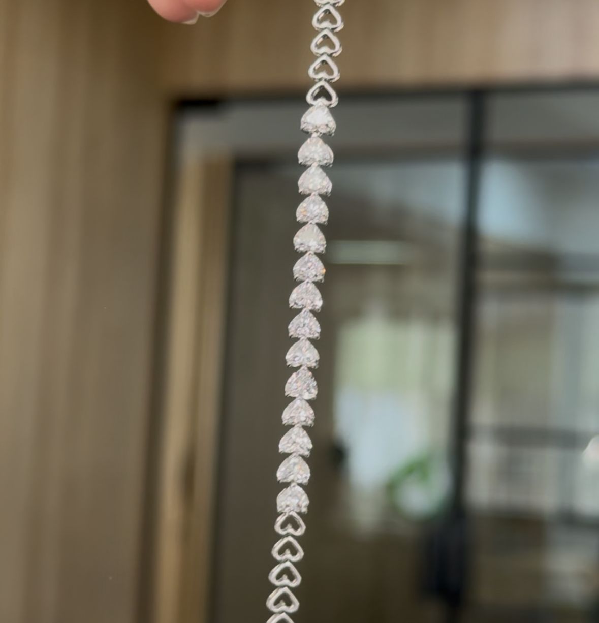 0.20 Pointer Each Heart Shape Lab Grown Diamond Bracelet
