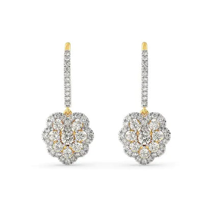 Diamond Hoop Earrings - 14K & 18K Gold Hoops with Diamonds