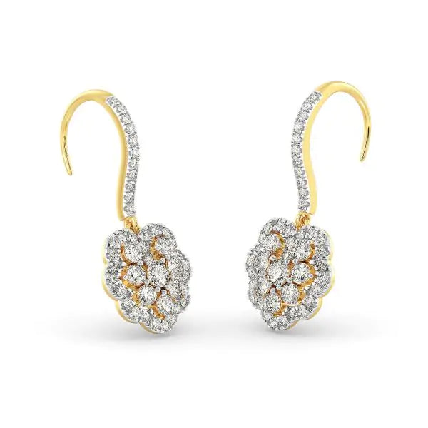 Diamond Hoop Earrings - 14K & 18K Gold Hoops with Diamonds