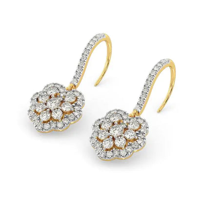 Diamond Hoop Earrings - 14K & 18K Gold Hoops with Diamonds