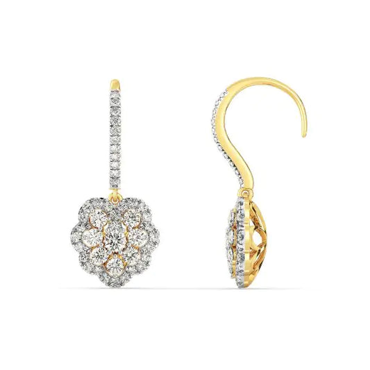 Diamond Hoop Earrings - 14K & 18K Gold Hoops with Diamonds