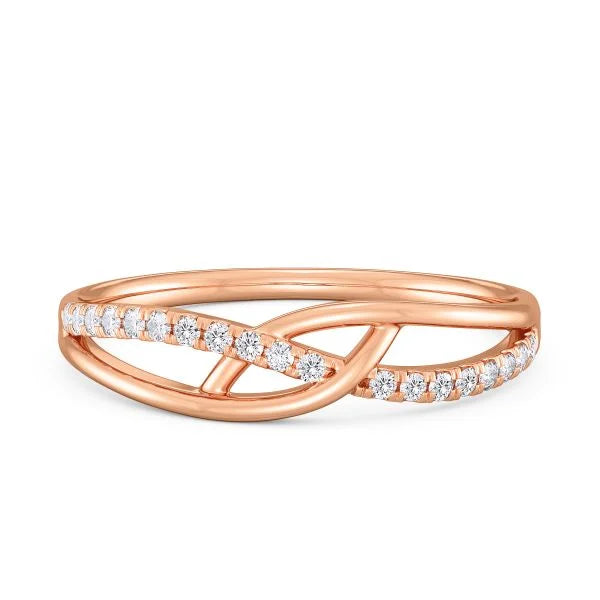 Band Ring with Lab-Grown Diamonds - 14K & 18K Gold Elegant Design