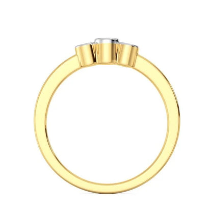 Band Ring with Lab-Grown Diamonds - 14K & 18K Gold Elegant Design