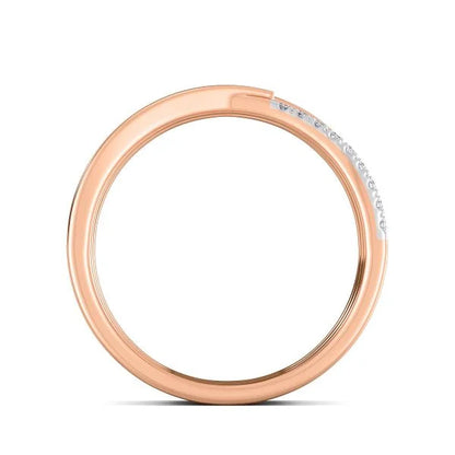 Band Ring with Lab-Grown Diamonds - 14K & 18K Gold Elegant Design