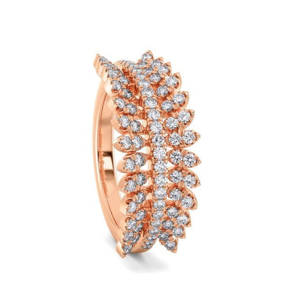 Band Ring with Lab-Grown Diamonds - 14K & 18K Gold Elegant Design