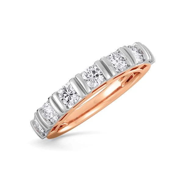 Band Ring with Lab-Grown Diamonds - 14K & 18K Gold Elegant Design