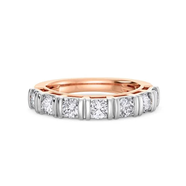 Band Ring with Lab-Grown Diamonds - 14K & 18K Gold Elegant Design