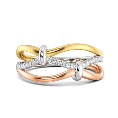 Band Ring with Lab-Grown Diamonds - 14K & 18K Gold Elegant Design