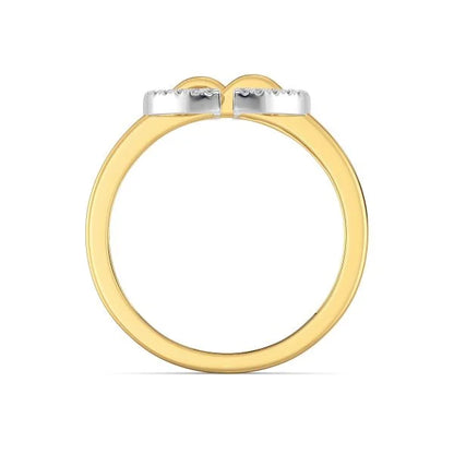 Band Ring with Lab-Grown Diamonds - 14K & 18K Gold Elegant Design